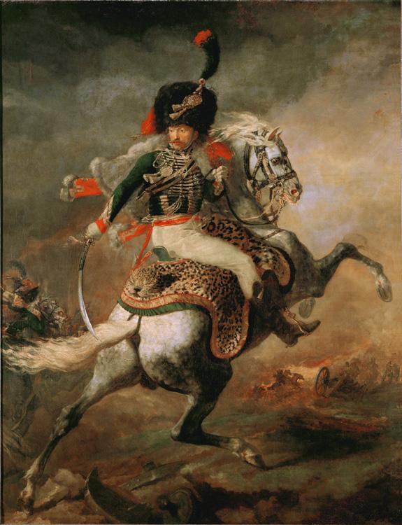 Theodore   Gericault Officer of the Imperial Guard (The Charging Chasseur) (mk09) oil painting picture